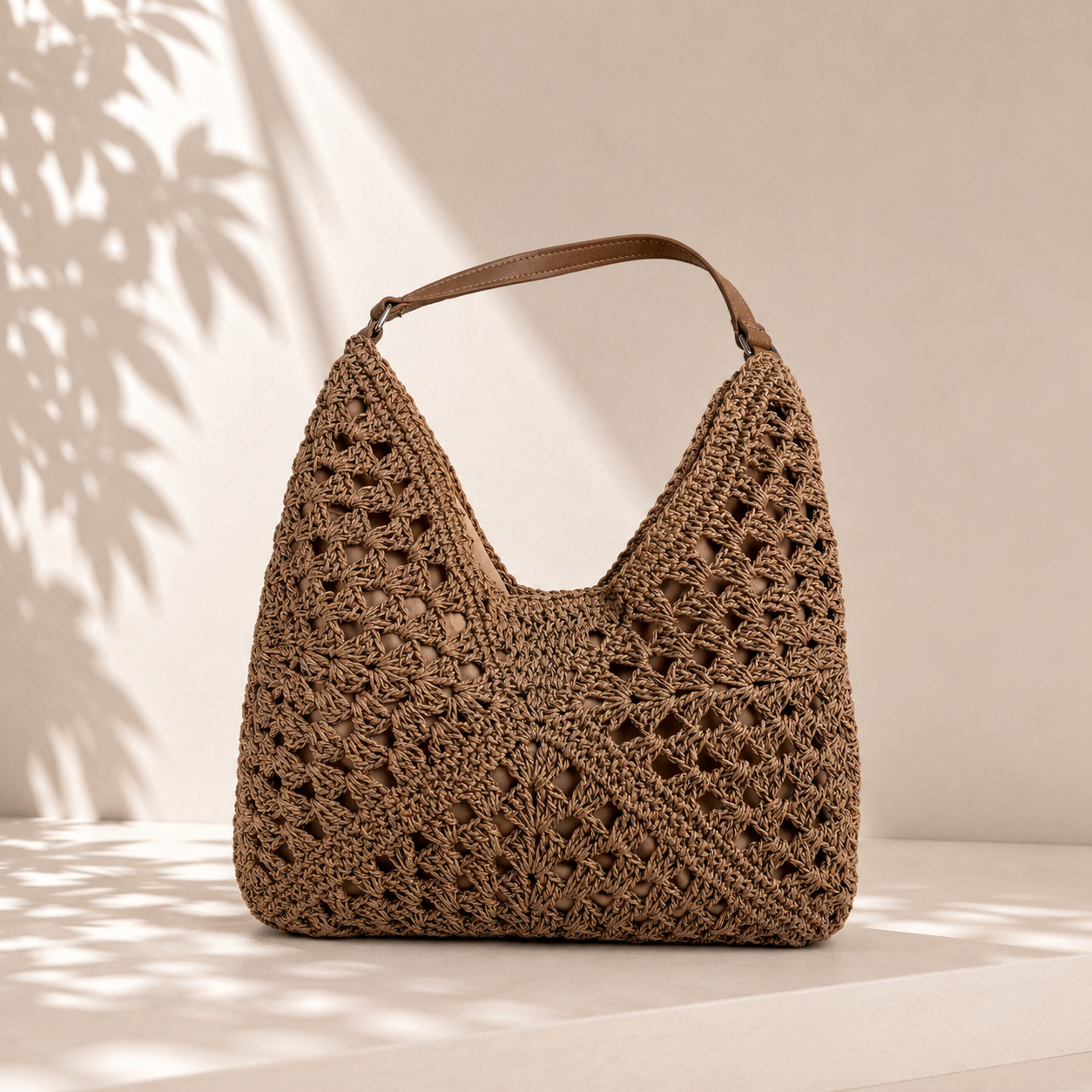 Summer Breeze Woven Hobo Bag