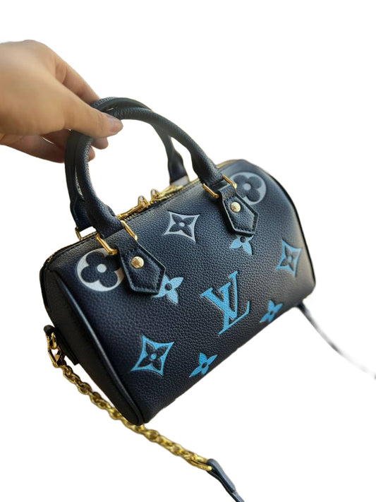 Mini Boston Bag Black Blue