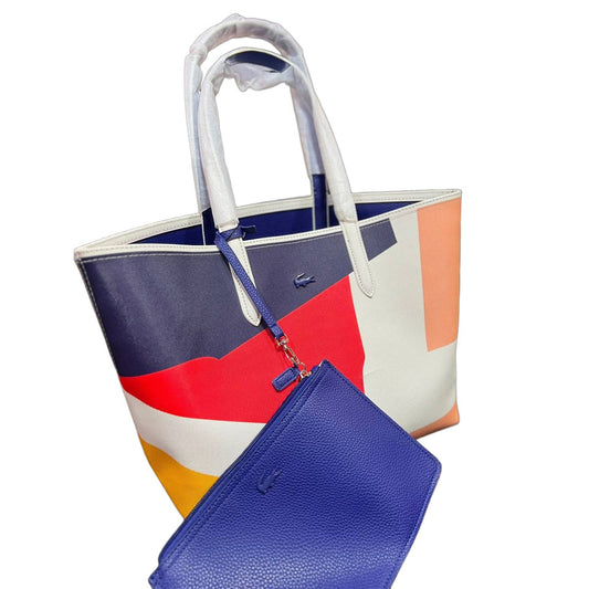 LACTOSE Reversible Tote Bag - Multicolor & Royal Blue