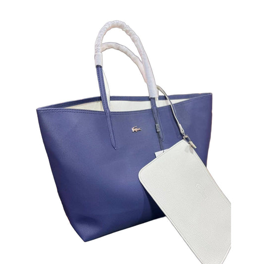 LACTOSE Reversible Tote Bag - Navy & White
