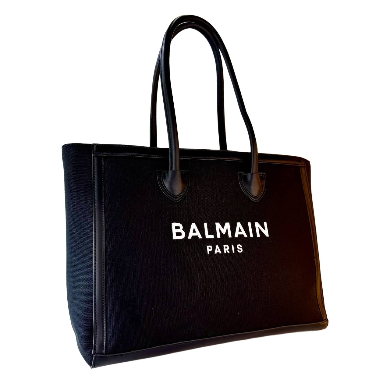 Balmain Paris B-Army Canvas Tote Bag - Black