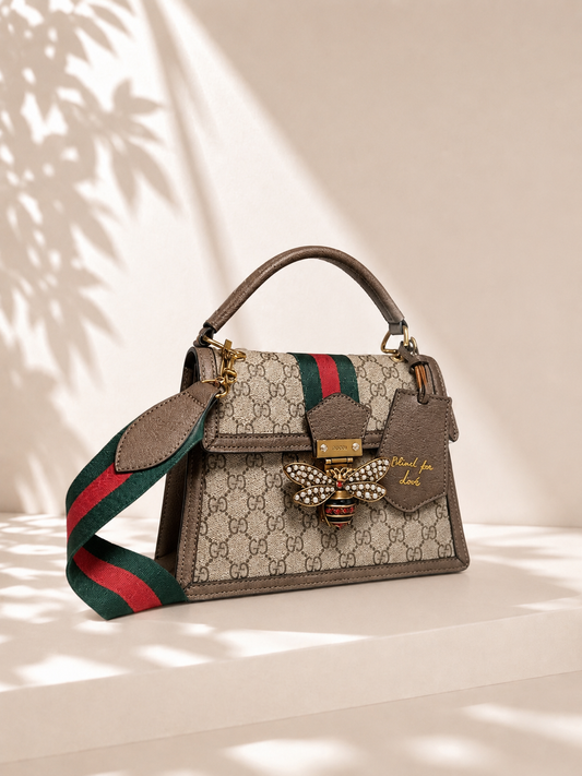 Bee Accent Top Handle Bag