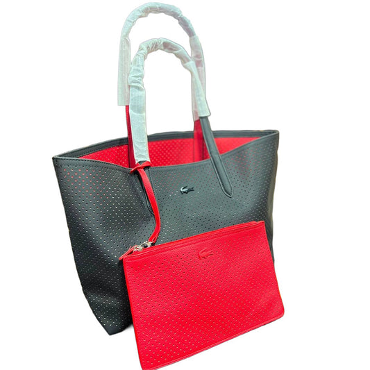 LACTOSE Reversible Tote Bag - Black & Red