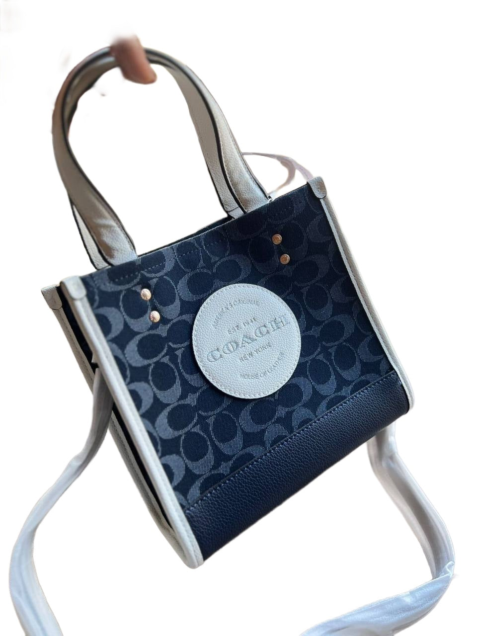 Coach Dempsey Tote Bag Navy